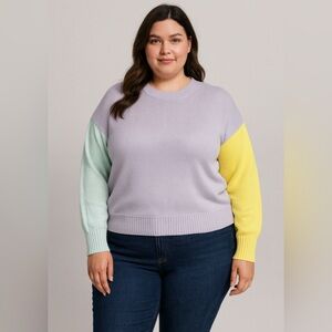 Chicsoul color block Sweater size 3xl